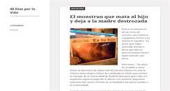 Desktop Screenshot of 40diasporlavida.es